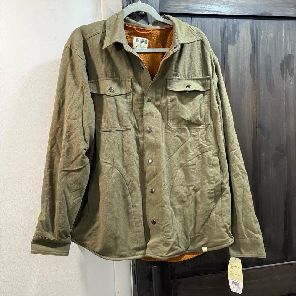 Life After Denim Green Lightweight Shirt Jacket